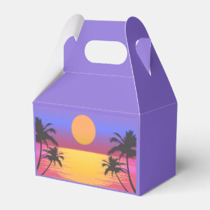 Ballotins Graphique de coucher de soleil tropical