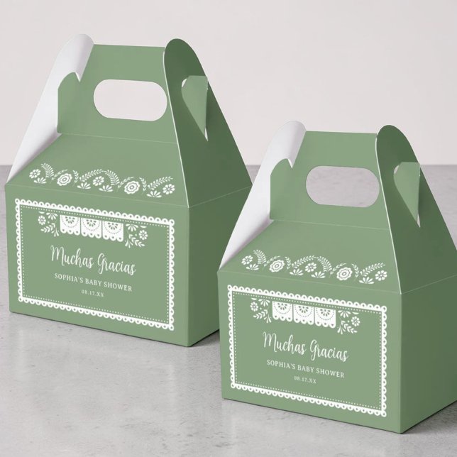 Ballotins Green Cielito Lindo Baby shower Muchas Gracias (Créateur téléchargé)