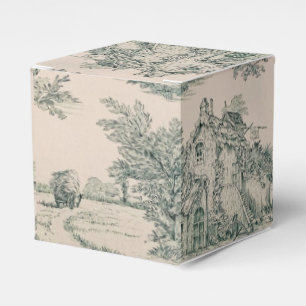 Ballotins Green French Pays Toile Toile Canvas Party Favoris