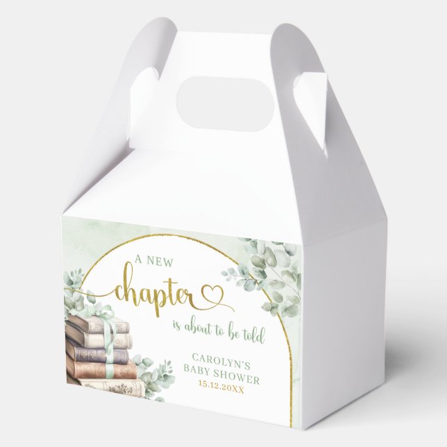 Ballotins Green Sage Livre d'histoire Thème Baby Ballotin (Verso)