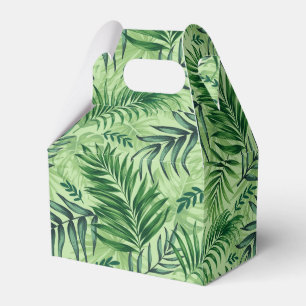 Ballotins Green Tropical Palm & Monstera Feuille
