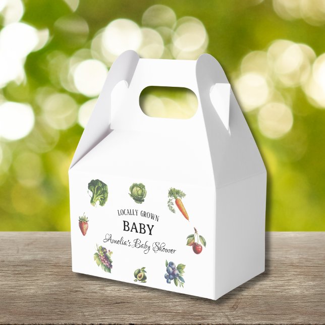 Ballotins Green Vintage Veggie Baby shower cultivé localemen (Créateur téléchargé)