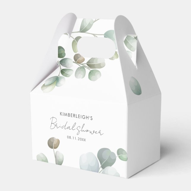Ballotins Greenery Eucalyptus Script Baby Shower Mariage (Verso)