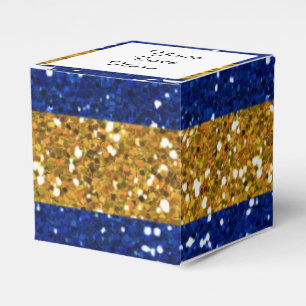 Ballotins Grilles de Parties scintillant bleues Gold et Navy