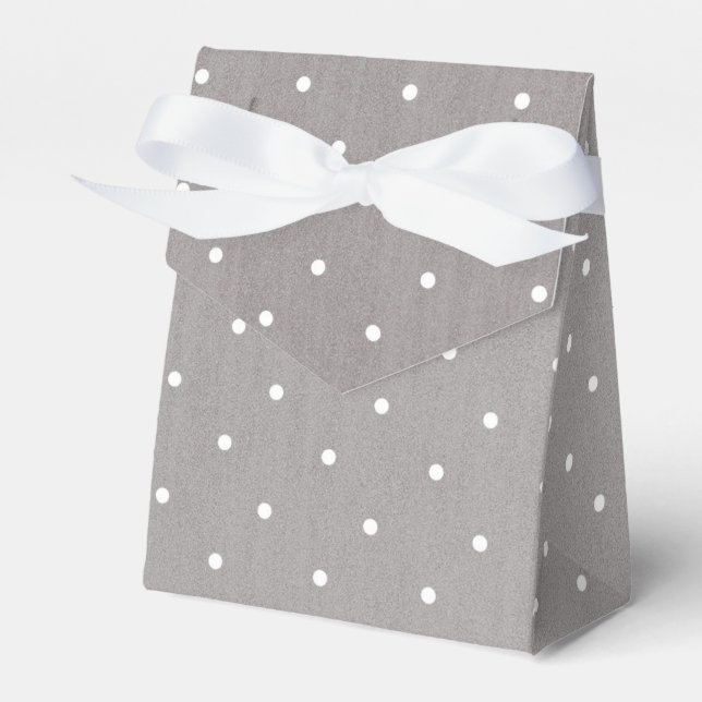 Ballotins Gris & Blanc Petits Points Modernes Chic (Verso)