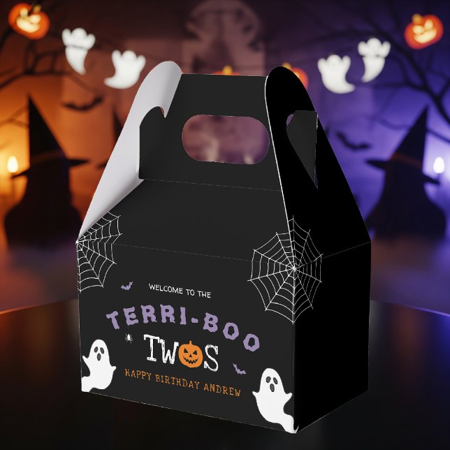 Ballotins Halloween 2e anniversaire Terri-Boo Twos Ghost got (Halloween 2nd Birthday Terri-Boo Twos Ghost Gothic Favor Boxes
)