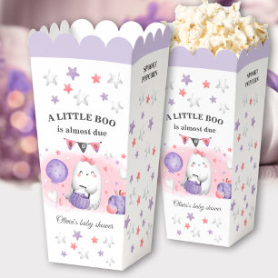 Ballotins Halloween Boo Girl Baby shower Popcorn violet rose