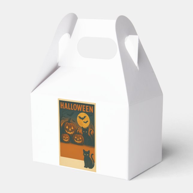 Ballotins Halloween Chat noir et Ballotin Citrouille (Verso)