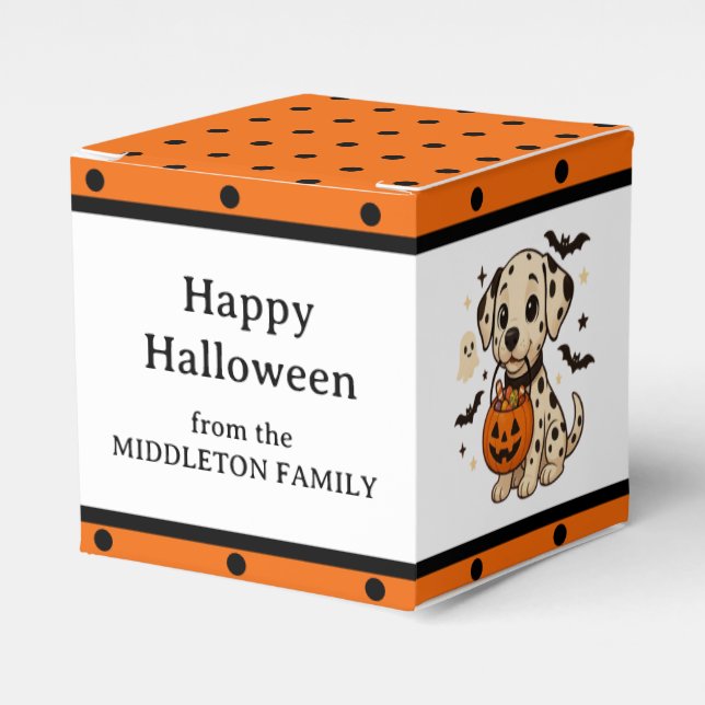 Ballotins Halloween Dalmatie Chien Trick ou Treat Party (Verso)