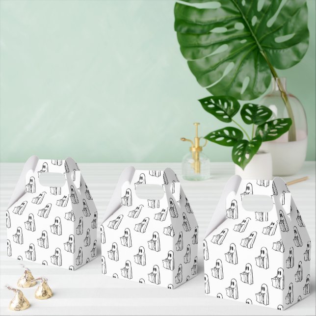 Ballotins Halloween, Fantôme Blanc Mignon, Friandise ou Farc (Multiple)