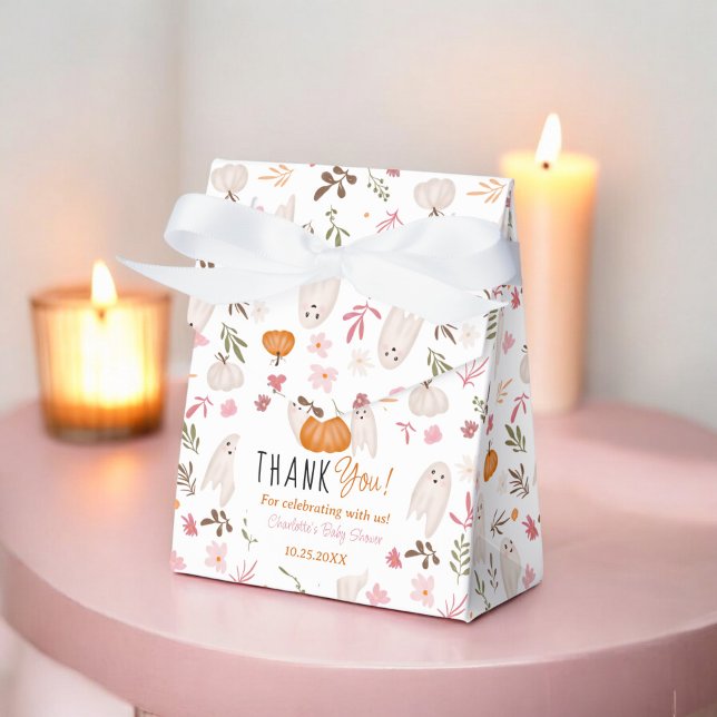Ballotins Halloween Ghosts baby shower mignon merci (Halloween Ghosts Cute baby shower thank you Favor Boxes)