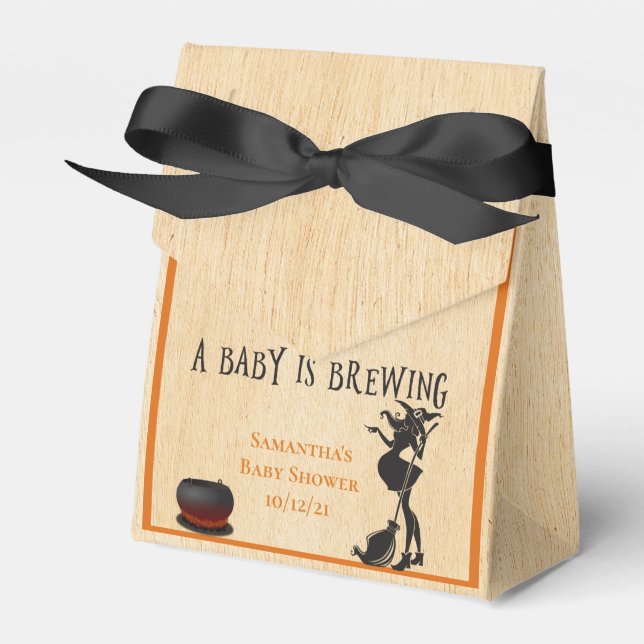 Ballotins Halloween Witch Octobre Baby shower Merci (Verso)