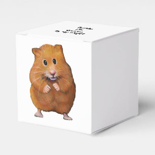 Ballotins Hamster mignon, dessin original, mercis de partie