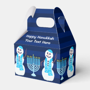 Ballotins Hanoukka Juif Snowman Blue Menorah Enfants