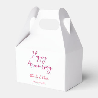 Ballotins  Happy anniversary add name pink bold name date si