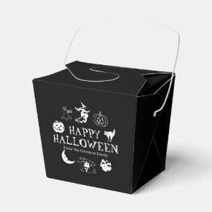 Ballotins Happy Halloween nom personnalisé traiter noir éf