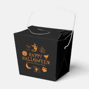 Ballotins Happy Halloween nom personnalisé traiter noir oran