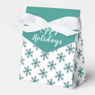 Ballotins Happy Holidays Blue Snowflake Motif