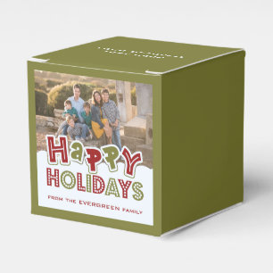 Ballotins Happy Holidays personnalisé ballotin photo et text
