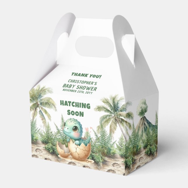 Ballotins Hatching Bientôt mignon Dinosaur Baby Boy Ballotin (Verso)