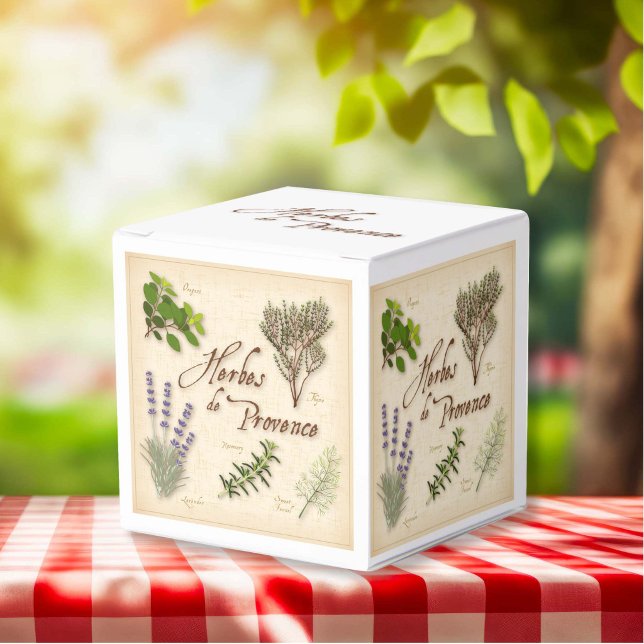 Ballotins Herbes de Provence Favor Box (Herbes de Provence Favor Box.
Special blend of aromatic herbs from southwest France for your guests.)
