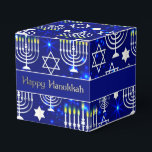 Ballotins Heureux Hanoukka Menorah Cube<br><div class="desc">*Customisez en ajoutant du texte.</div>