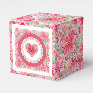 Ballotins Hibiscus & dentelle RED