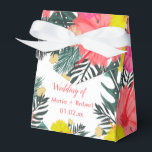 Ballotins Hibiscus Hawaï Tropical Dessiné à la Main Mariage<br><div class="desc">Boîte de Faveur pour Mariage - Bonbons/Cadeaux Invités Thème Hawaïen Tropical Dessiné à la Main Art Original</div>