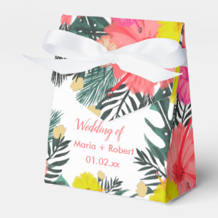 Ballotins Hibiscus Hawaii Tropical Main Tirée Bright Mariage