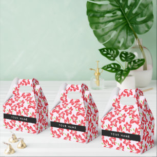 Ballotins Hibiscus rouge, Fleurs rouges, Votre nom