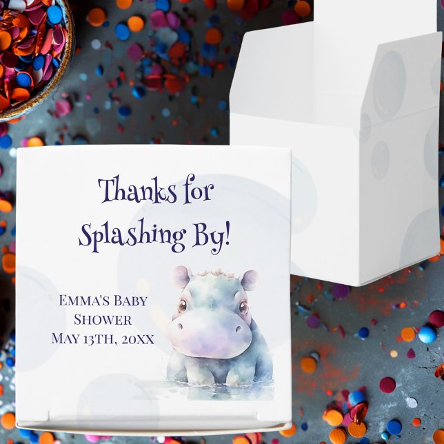 Ballotins Hippo Baby shower à thème (Créateur téléchargé)
