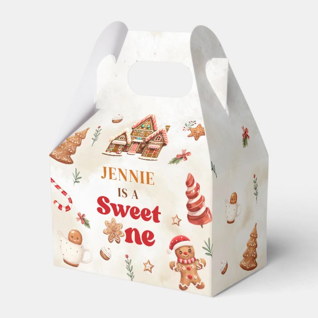 Ballotins Hiver Maison pain d'épices Noël 1er anniversaire (Verso)