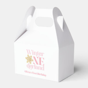 Ballotins Hiver Onederland flocon de neige rose 1er annivers