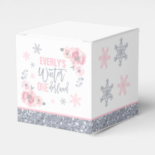 Ballotins Hiver ONEderland Pink Silver Snowflake Anniversair