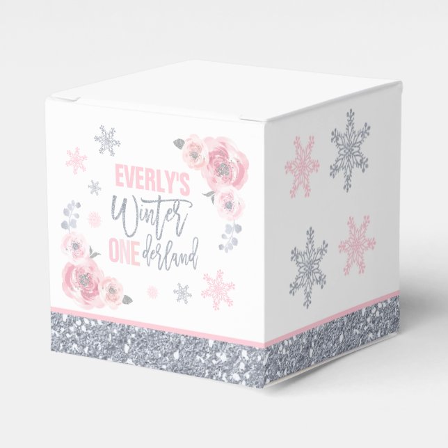 Ballotins Hiver ONEderland Pink Silver Snowflake Anniversair (Verso)
