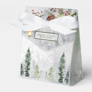 Ballotins Hiver Pins Rustiques Lanterne Mariage botanique