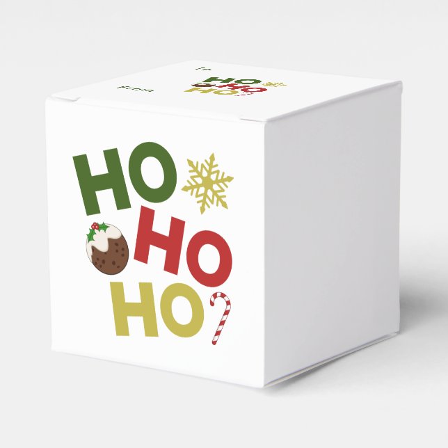 Ballotins HO HO HO+Christmas Pudding, bonbons, flocon de nei (Verso)