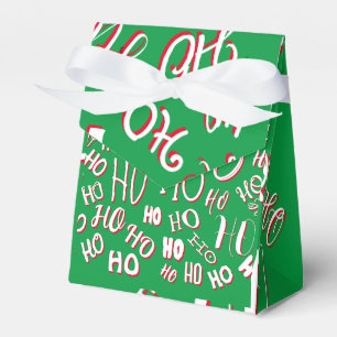 Ballotins HO HO HO motif de texte de Noël blanc vert rouge