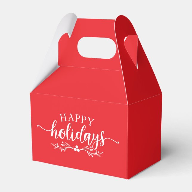 Ballotins Holiday Favor Gift Box (Verso)