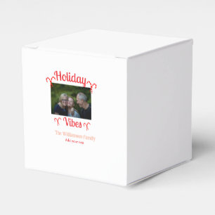Ballotins Holiday Vibes rouge photo de famille nom bonbon No