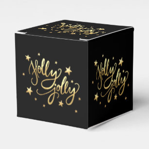 Ballotins Holly Jolly   Élégant script de faux or