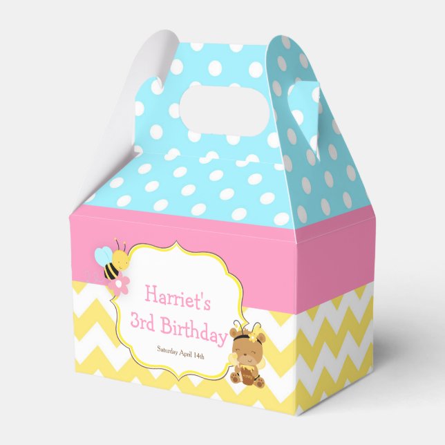 Ballotins Honey Bear et Bumble Bee Anniversaire (Verso)