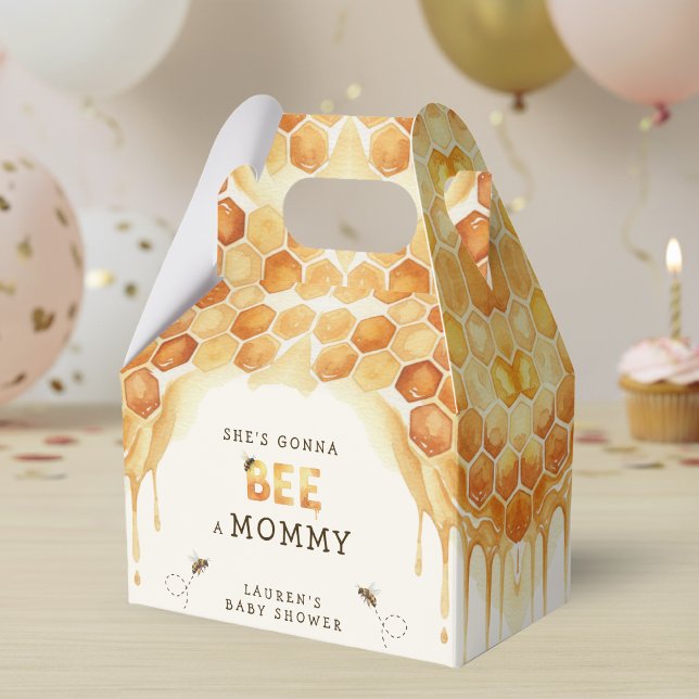 Ballotins Honey Bee Honeycomb Watercolor Baby Shower (Honey Bee Honeycomb Watercolor Baby Shower Favor Boxes
)