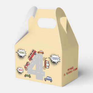 Ballotins Honneur bip toot véhicules rétro avant anniversair