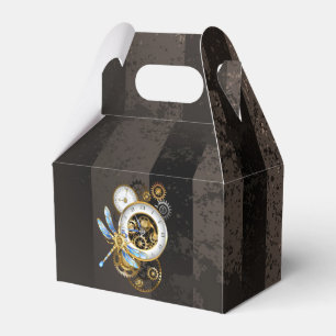 Ballotins Horloge à vapeur avec libellule mécanique