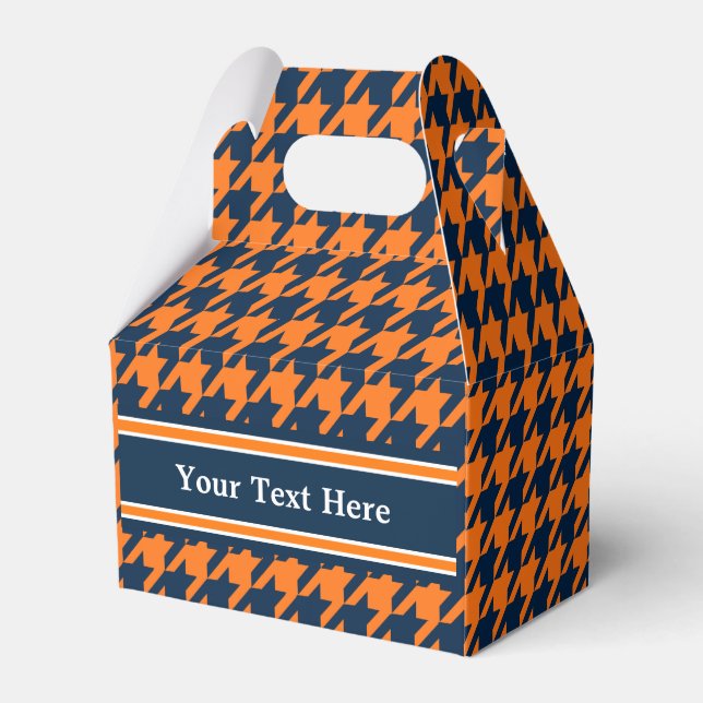 Ballotins Houndstooth bleu orange/marine (Verso)