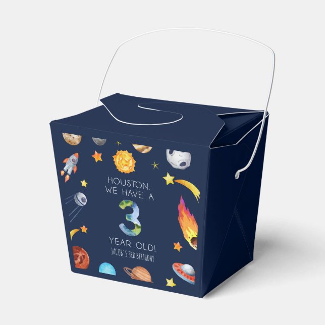 Ballotins Houston We Have A 3 Year Old Fête d'anniversaire d (Verso)