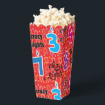 Ballotins Huit nuits folles<br><div class="desc">Hanoukka Eight Crazy Nights, ballotins pour les invités. Remplir avec du pop-corn ou un régal ! Ajoutez du texte n'importe où dans votre boîte en utilisant la couleur, le style et la taille de police préférés ! Bon appétit ! Style : Les Ballotins de Popcorn Ballotin de 3, 75 po...</div>