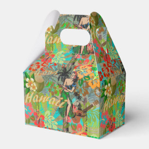 Ballotins Hula Vintage Floral Graphisme Floral Hawaii