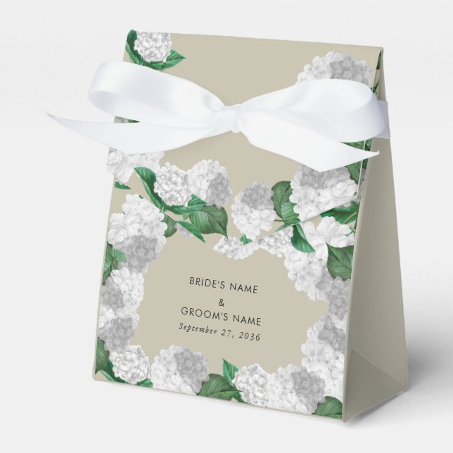 Ballotins Hydrangea Blanche Floralité Moderne Mariage (Verso)
